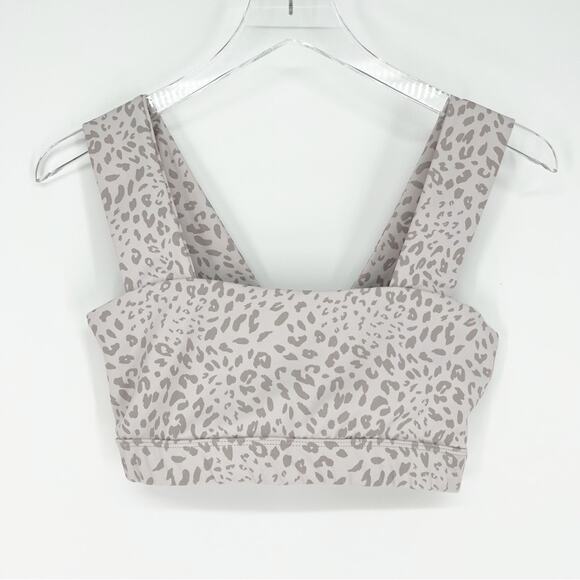 All Fenix Animal Print Bandeau Sports Bra M Grey - Picture 2 of 7